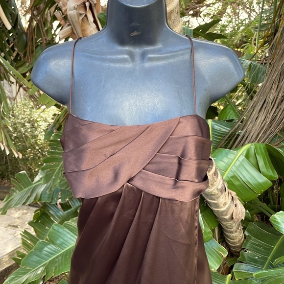 Alfred Angelo asymmetric satin slip dress - Picture 3 of 8